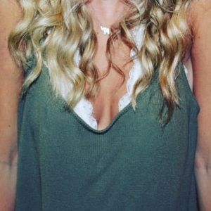 PAC sun oversized green tank top